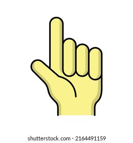 one finger icon design template vector illustration