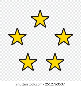 One to five star rating, rate us, Customer feedback concept. review vector icon set . Vector illustration. isolated on grey background