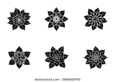 The "One Flower Outline Monochrome Color" digital graphics design file features a simple yet elegant illustration of a single flower rendered in monochrome. This minimalist design is perfect for a var