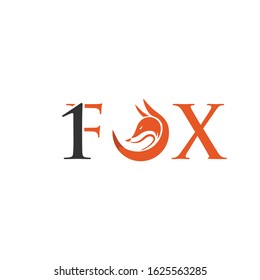 ONE FOX logo icon design