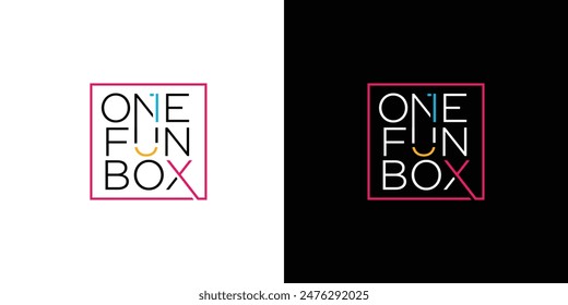 Das One Fun Box Logo Design ist einzigartig und modern