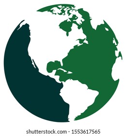one globe logo blue combination of dark green