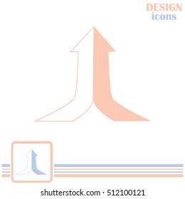 One goal. The two arrows are connected in one direction up. Vect