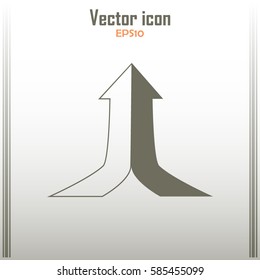 One goal. The two arrows are connected in one direction up. Vect