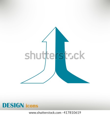One goal. The two arrows are connected in one direction up. Vect