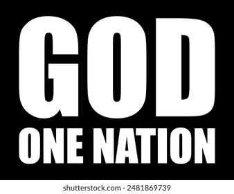 One God One Nation Design