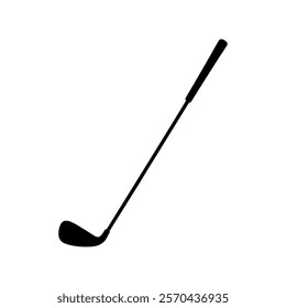 One golf stick silhouette vector illustration design on white background.