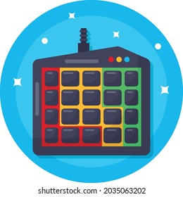 One hand Gaming Keypad Concept Vector Icon Design, Esports or mind sport Symbol, Electronic sports Equipment Sign, Video gaming hardware Stock illustration
