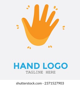 One Hand Logo, Creative Hand  Logo, Hand Care, Creative Hand Logo Vector Design Template, Upper Logo Design Template