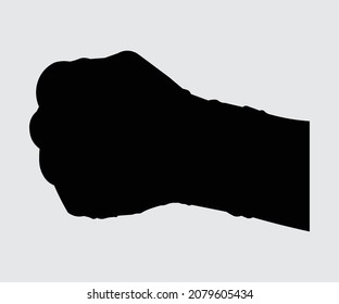 ilustrador vectorial de silueta de punzón de mano en blanco y negro.