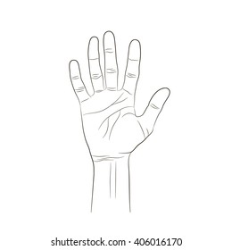 Number Six Logo Deafmute Hand Gesture Stock Vector (Royalty Free ...