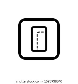 one handed mode icon vector illustration for android and smartphone symbol