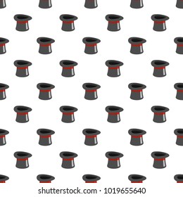 One hat pattern seamless in flat style for any design