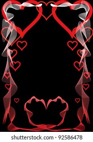 one heart is postcard with Valentine's Day