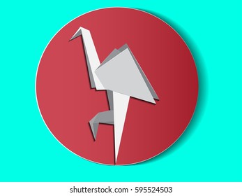 Royalty Free Origami Heron Stock Images Photos Vectors