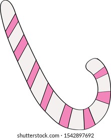 One holiday Lollipop. Colored candy. Vector.