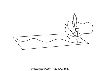 one human hand arm pen keep note taking tablet paper line drawing