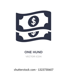 one hund icon on white background. Simple element illustration from UI concept. one hund sign icon symbol design.