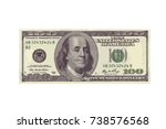 one hundred highly detailed dollar banknote. Vector Illustration
