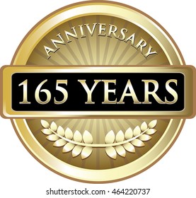 One Hundred Sixty Five Years Anniversary Gold Medal
