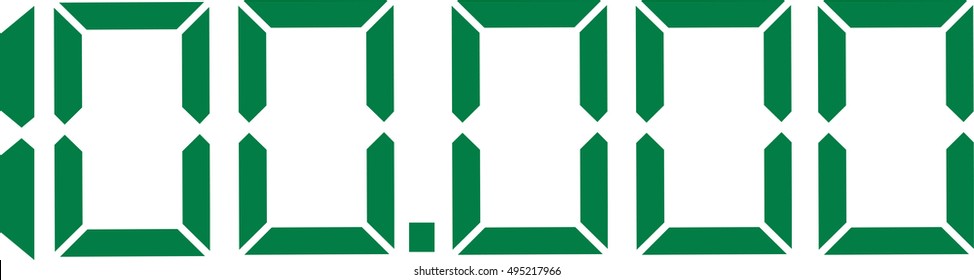 One hundred thousand digital number 100.000
