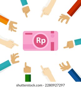 one hundred thousand rupiah indonesian currency cash payment