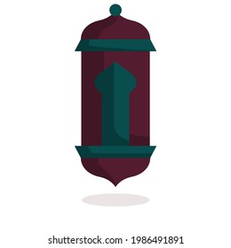 one Islamic lantern illustration vector design