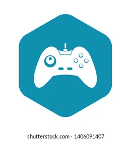 One joystick icon. Simple illustration of one joystick vector icon for web