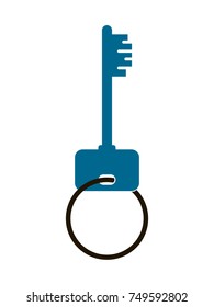 the one key from the apartment illustration isolated
