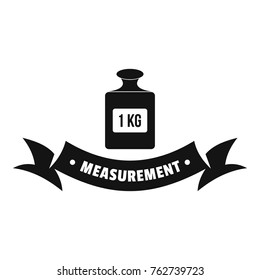 One kg logo. Simple illustration of one kg vector logo for web