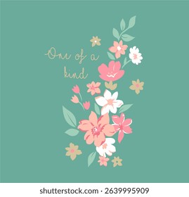 One of a kind t-shirt graphic design vector illustration 