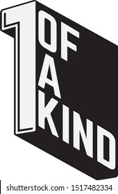 one of a kind typography logo