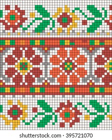 One kind of Ukrainian embroidery.