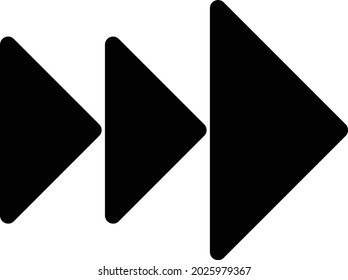 with one large triangle in front and a small one behind with obtuse angles.  can be used for anyone, anytime, anywhere, any industry, any field, and any media. 