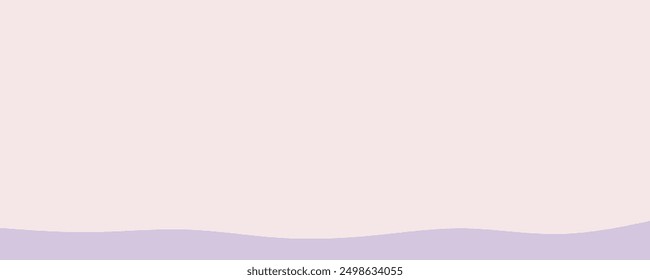 one layer of purple water wave vector art with pink background illustration for landscape.