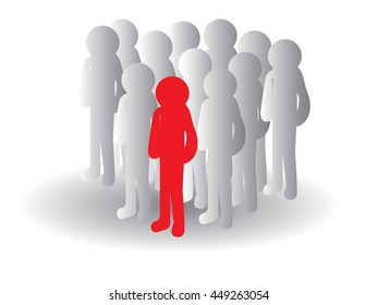 one leader and the team