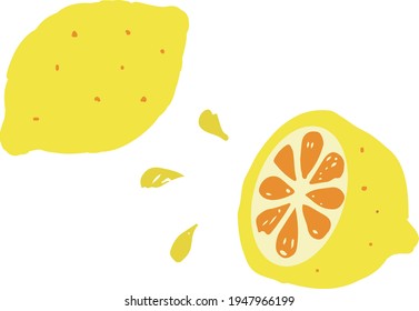 One lemon and half a lemon, lemon juice