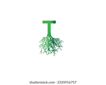 One Letter Of The Alphabet Vector Tree.Capital letter a as forest alphabet symbol arranged from tree. 