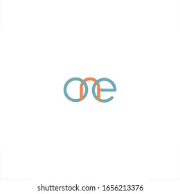 ONE letter initial logo type design connect