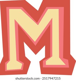 ONE LETTER M WITH SIMPLE DESIGN