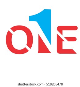 one letter vector logo