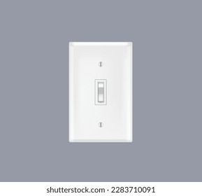 One light switch. vector illustration