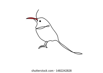 one line animals logo, monoline drawings