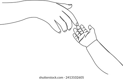 one line art cute couple hand vector drawing