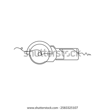one line art grinder vector illustration. line art, one continuous line, simple, hand drawn and sketch style. for icons, symbols, signs or logos