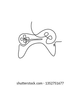 one line art joystick
