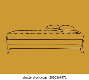 One Line Art On The Sofa