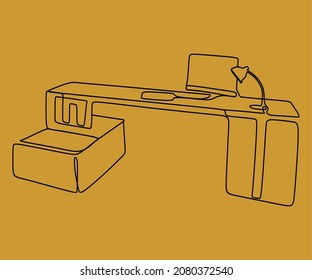 Una Línea De Arte En El Área De Trabajo