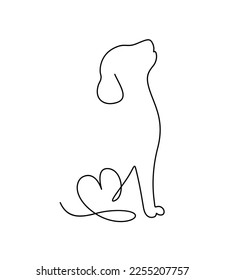 One line art outline dog, victor line art, scratch, victor art, pen