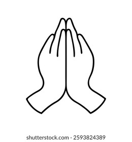 One Line Art of Prayer Design